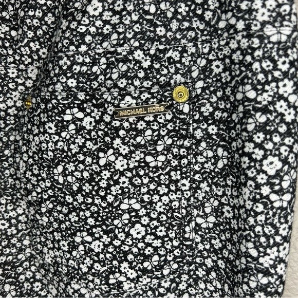 Michael Kors butterfly & floral print pull on pants size small - Picture 6 of 7
